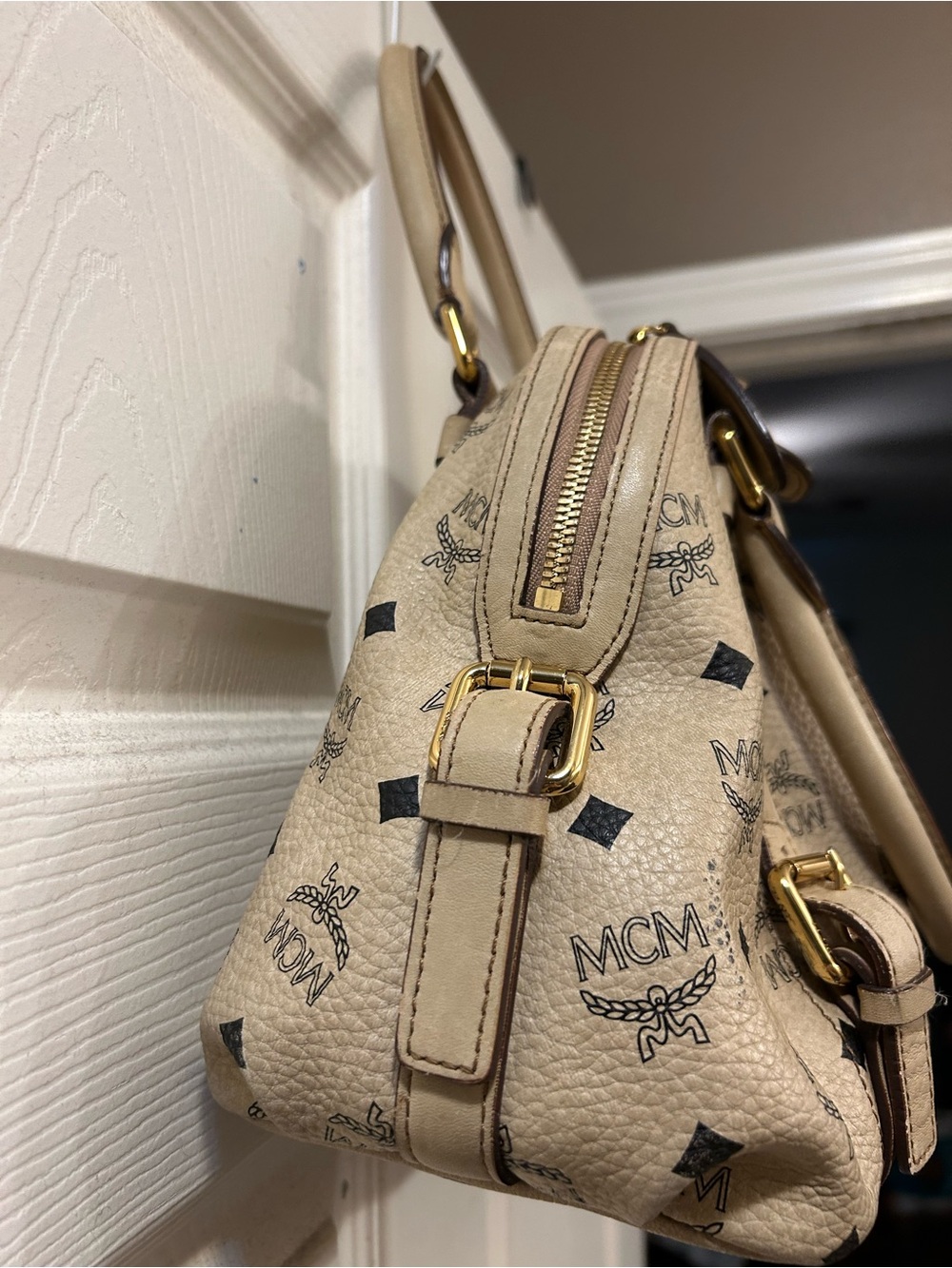 MCM satchel handbag - Picture 6 of 12